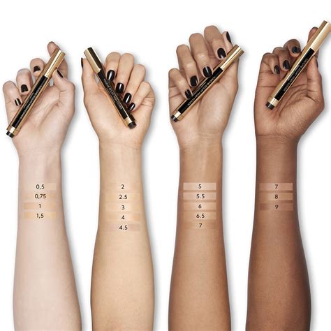 touche eclat ysl shades|YSL touche eclat shade chart.